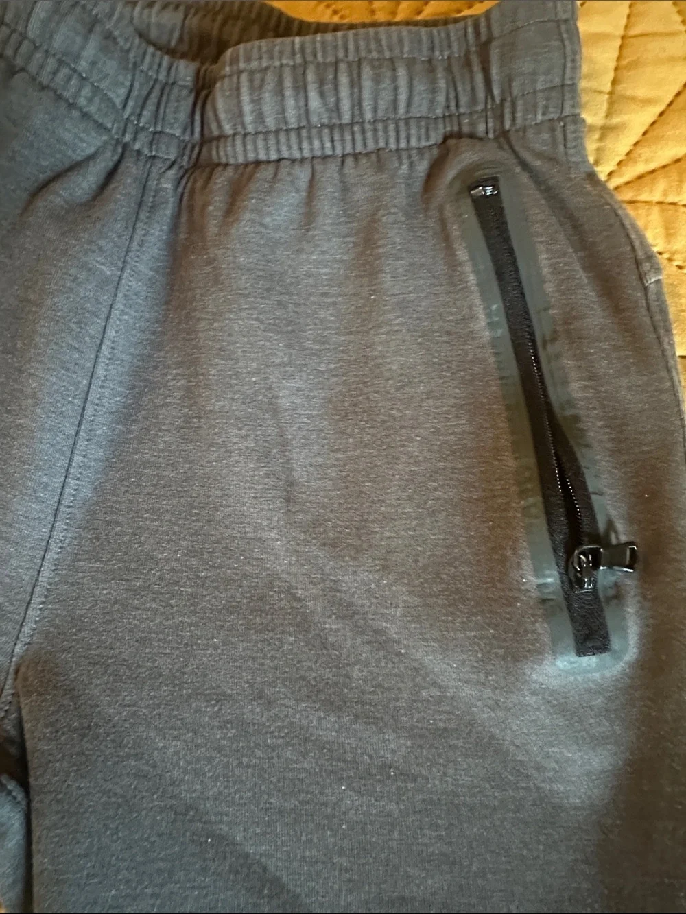 Kids Grey and Black Jogger Pants - Old Navy Zipper Pockets Size Large 10/12